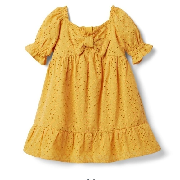 Eyelet PUFF SLEEVE DRESS - Picture 1 of 3